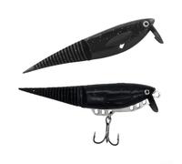 TPE morbido esca da pesca 9,5 cm materiale resistente agli strappi | Design realistico della coda, azione di nuoto a forma di S, attira pesci predatori, lunghezza 9,5 cm, ideale per i bassi