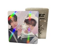 TPFRUPGD Ateez Laser Photocard 50pcs ateez Laser Card Kpop ateez LOMO Cards Kpop ateez album shinning Card Stray Kids Photo Cards ateez album Postcard Gift for Fans Daugher