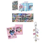 TPFRUPGD K-pop Set 60pcs Photocards Postcards, 64pcs Stickers, Album Binder Holder Book, Keyring Keychain (Stray-kids)(New-jeans)