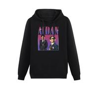 TPGHNVENT Men Long Sleeve Printed Hoodies Aidan Gallagher Umbrella Academy Number Five HomageMen's Hoody Sweatershirt Black M