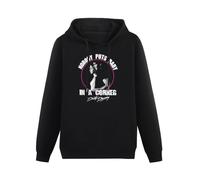 TPGHNVENT Men Long Sleeve Printed Hoodies Dirty Dancing Nobody Puts Baby in A Corner Hoody Sweatershirt Black S