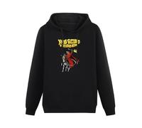 TPGHNVENT Men Long Sleeve Printed Hoodies King Funny Gizzard The Lizard Gift Wizard Hoody Sweatershirt Black XXL