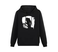 TPGHNVENT Men Long Sleeve Printed Hoodies Nosferatu Horror Cult B-Movie Vampire Shadow Hoody Sweatershirt Black XL