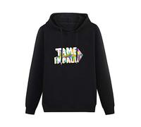 TPGHNVENT Men Long Sleeve Printed Hoodies Tame Impala Logo Cool Hoody Sweatershirt Black S