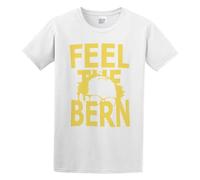 TPGHNVENT Men's Bernie Sanders for Election Campaign Feel The Bern Cotton T Shirt White S