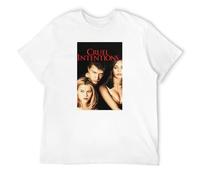 TPGHNVENT Men's Cruel Intentions Teen Drama Movie Poster T-Shirts White XXL