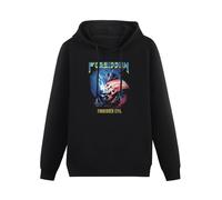 TPGHNVENT Men's Forbidden Forbidden Evil Long Sleeve Hooded Sweatshirt Black L