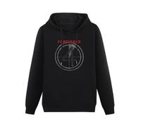 TPGHNVENT Men's Foreigner 4 Merchandise Long Sleeve Hooded Sweatshirt Hoodies with Drawstring Pockets Black XXL