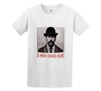 TPGHNVENT Men's Herman Webster Mudgett Serial Killer Cotton T Shirt White 3XL