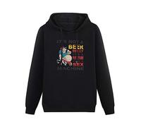 TPGHNVENT Men's It's Not A Beer Belly It's A Fuel for A Sex Machine Humor Gift Ideas for Beer Lovers Cotton Pullover Long Sleeve Hoody Sweatshirts XXL