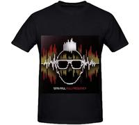 TPGHNVENT Men's Sean Paul Full Frequency Electronica Men O Neck Customized T Shirt T-Shirts Black 3XL