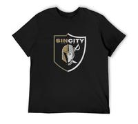 TPGHNVENT Men's sin City Las Vegas Teams Golden Knights T-Shirts Black 3XL
