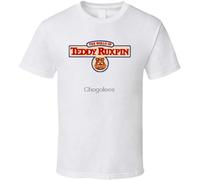 TPGHNVENT Men's The World of Teddy Ruxpin Retro Cartoon T Shirt White XL