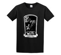 TPGHNVENT Men's Tom Wait Design Cotton T Shirt Black S