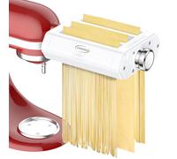 TPGSING Set 3 in 1 per robot da cucina KitchenAid, macchina per la pasta per KitchenAid, accessori per la pasta maker, set con rullo per pasta spaghetti, taglierina fettuccine