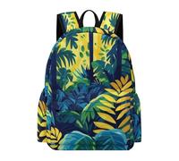 TPISLI Borsa Scolastica Plant Leaf Bambini Classe 3-5 Zaino Scuola Tropical Jungle Bambine Classe 4 Cartella Scolastica Primaria Backpack, Gite Viaggio Tempo Libero