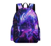TPISLI Borsa Scolastica Wolf Motif Bambini Classe 3-5 Zaino Scuola Animal Wolves Bambine Classe 4 Cartella Scolastica Primaria Backpack, Gite Tempo Libero Uso Quotidiano