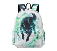 TPISLI Borsa Scolastica Wolve Pattern Classe 1-3 Studenti Zainetto Animal Wolf 7-11 Anni Studentesse Cartella Scolastica Resistente, Daypack per Tempo Libero Escursione e Sport