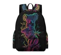 TPISLI Borsa Scuola Kawaii Koala Studenti 10-14 Anni Zaino Scolastico Animal Theme Studentesse Scuola Media Cartella Scolastica Resistente, Daypack per Viaggio Gita e Uso Quotidiano