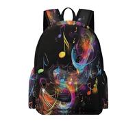 TPISLI Borsa Scuola Musical Notes Uso Scuola per Bambina Zaino Scolastico Music Lover Bambino 7-15 Anni Cartella Leggera Capiente, School Backpack per Lezioni Viaggio e Tempo Libero