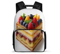 TPISLI Burger Print Borse Per Gli Studenti Zaino Da Food Pattern Viaggio, Zaini Trekking, Zaino Per Sport All'aria Aperta Zaini Casual Borsa Da Scuola
