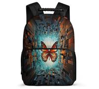 TPISLI Zainetti Butterfly Zaino Per La Scuola Zaini 3D Theme Scolastico Per Quarta Elementare Studenti Delle Scuole Medie, E Resistente All'usura