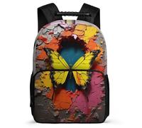 TPISLI Zainetti Butterfly Zaino Per Laptop Carino Leggero Rucksack 3D Bookbag Regali Per Seconda Elementar Lo Sport Picnic Viaggio 28 X 16 X 40 Cm