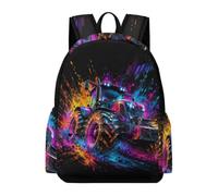 TPISLI Zainetti Colourful Tractor Alunni Classe 7-9 Borsa Scuola Car Ragazza Classe 8, School Bag Moderno Leggero Regalo Scuola Uso Quotidiano Outdoor Tempo Libero