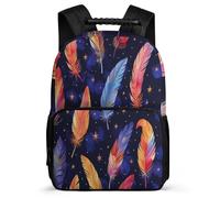 TPISLI Zainetti Feather Print Zaino Per La Scuola Zaini Colourful Scolastico Per Quarta Elementare Studenti Delle Scuole Medie, E Resistente All'usura