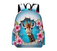 TPISLI Zainetti Giraffe Ragazza Classe 8 Borsa Scolastica Animal Giraffe per Alunni Classe 7-9 Cartella Scolastica Resistente Grande Ritorno a Scuola Uso Quotidiano
