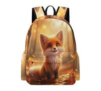 TPISLI Zainetti Scolastici Fox Pattern Bambina Classe 1-2 Borsa Scuola Animal Bambino Classe 2 Cartella Primaria Bookbag, Tempo Libero Outdoor Uso Quotidiano
