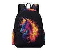 TPISLI Zainetti Scolastici Horse Design Ragazze Classe 6-8 Borsa Scuola Animal Ragazzi Classe 7-8 Cartella Scolastica Studenti School Bag, Tempo Libero Outdoor Uso Quotidiano