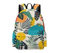 TPISLI Zainetti Scolastici Plant Leaf Ragazze Classe 6-8 Borsa Scuola Tropical Jungle Ragazzi Classe 7-8 Cartella Scolastica Studenti School Bag, Tempo Libero Outdoor Uso Quotidiano