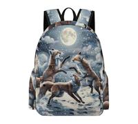 TPISLI Zainetti Scuola Fox Motif Bambino Elementare Zaino Scolastico Animal Bambina 8 Anni Cartella Scolastica Elementare School Bag, Gite Tempo Libero Uso Quotidiano