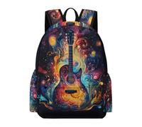TPISLI Zainetti Scuola Guitar Pattern Ragazzo 13 Anni Zaino Scolastico Music Lover Ragazze 11-15 Anni Cartella Scolastica Studenti School Bag, Gite Viaggio Tempo Libero