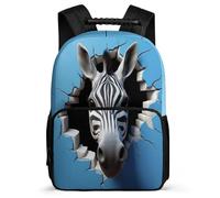 TPISLI Zainetti Zebra Zaino Per La Scuola Zaini 3D Animal Scolastico Per Quarta Elementare Studenti Delle Scuole Medie, E Resistente All'usura