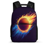 TPISLI Zainetto Basketball per Ragazzi Ragazze Elementare Borsa Scolastica Basketball 6-11 Anni Backpack, Manico Robusto Dettagli in Feltro Natale Scuola
