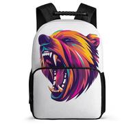 TPISLI Zainetto Bear Pattern Borsa A Tracolla, Zaino Animal Print Per Adolescenti, Adatto Per Viaggi Di Piacere, Escursioni, Scuola, Viaggi Di Lavoro, Zaini Unisex Terza Elementare