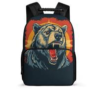 TPISLI Zainetto Bear Zaino Per La Scuola Studenti Zaino German Flag Theme Rucksack Scolastico Per Studenti Ragazze, Ragazzi, Resistente All'usura