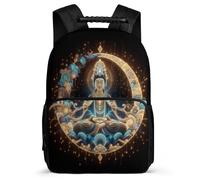 TPISLI Zainetto Buddha Design Ragazzo Ragazza 8-12 Anni Borsa Scuola Buddhism Classe 1-3 Daypack, Manico Robusto Schienale Imbottito Regalo Compleanno