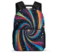 TPISLI Zainetto Colored Lines per Bambini 8-12 Anni Cartella Scolastica Universe Classe 1-3 Bookbag, Manico Robusto Resistente Leggero Ritorno a Scuola