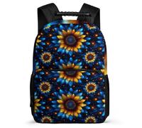 TPISLI Zainetto Colourful Flowers per Ragazzi Ragazze 6-10 Anni Borsa Scolastica Plant 3D Print Elementare Bookbag, Resistente Leggero Schienale Imbottito Tempo Libero