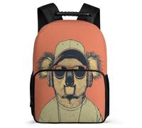 TPISLI Zainetto Cool Koala Print Bambino Classe 3-5, Zaino Scolastico Animal Theme Borsa Scolastica, Bookbag, Tessuto 1680D, Dettagli in Feltro, Manico Robusto