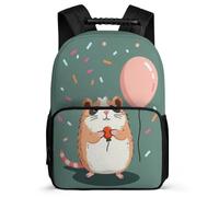 TPISLI Zainetto Cute Guinea Pig per Ragazzi Ragazze Elementare Borsa Scolastica Animal 6-11 Anni Backpack, Manico Robusto Dettagli in Feltro Natale Scuola