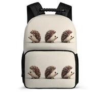 TPISLI Zainetto Cute Hedgehog Bambina Elementare, Zaino Scolastico little Animal Pattern Borsa Scolastica, Daypack, Resistente, Tasche Laterali, Viaggio Uso Quotidiano