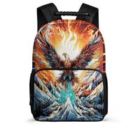 TPISLI Zainetto Eagle Classe 2-4 per Bambino Borsa Scolastica Bird Motif 6-10 Anni School Bag, Dettagli in Feltro Schienale Imbottito Regalo Compleanno