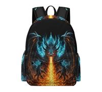 TPISLI Zainetto Evil Dragon Bambini 7-11 Anni Zaino Scuola Dragon Alunni Elementare Backpack Comodo Durable Viaggio Tempo Libero Viaggio Gita Tempo Libero Outdoor
