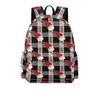 TPISLI Zainetto Father Christmas Alunni Classe 7-9 Borsa Scolastica Christmas Bambini Classe 7-9, Cartella Elementare Comodo Durable Tempo Libero Uso Quotidiano Tempo Libero