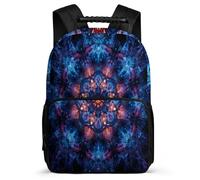 TPISLI Zainetto Floral Pattern Classe 1-3 per Ragazzo Ragazza Borsa Scolastica Plant Flowers 7-12 Anni School Bag, Schienale Imbottito Resistente Leggero Ritorno a Scuola
