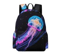 TPISLI Zainetto Jellyfish Motif Ragazzo 11 Anni Borsa Scolastica Ocean Creature Ragazza 12 Anni Bookbag Pratico Quotidiano Ritorno a Scuola Gita Viaggio Uso Quotidiano